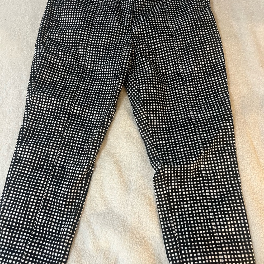 Reed Black and White Checkered Pants